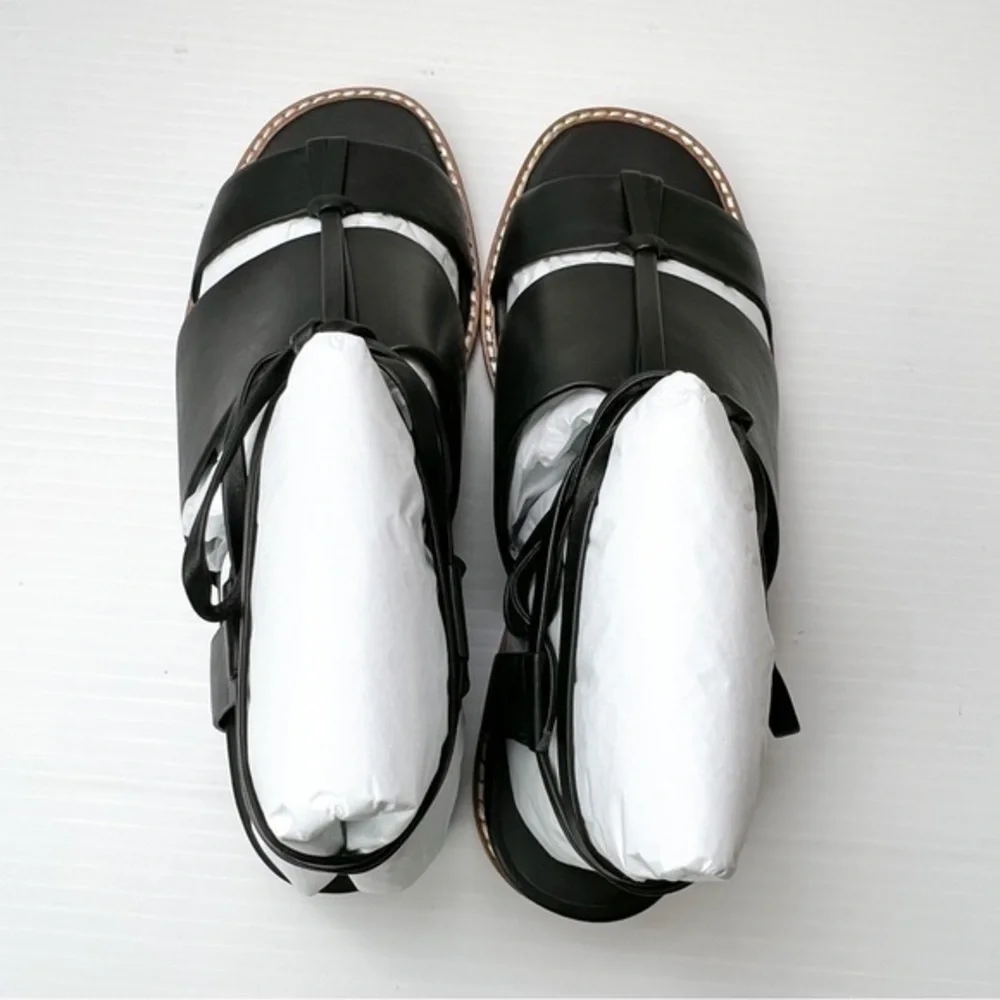 Vince womens black ankle wrap forester sandal size 7M